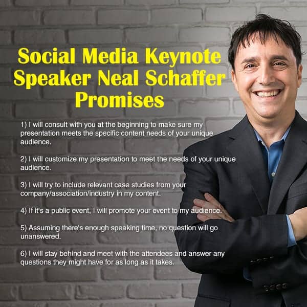 social media keynote speaker neal schaffer