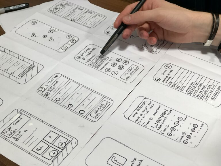 Website wireframe - Design