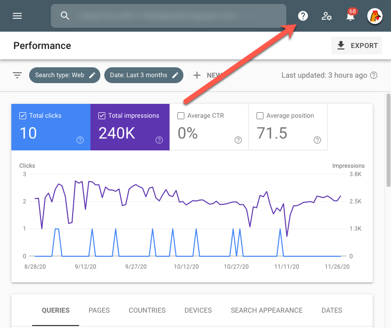 google search console