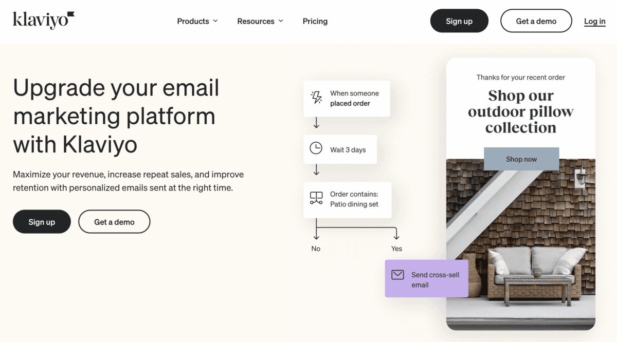 klaviyo email marketing software